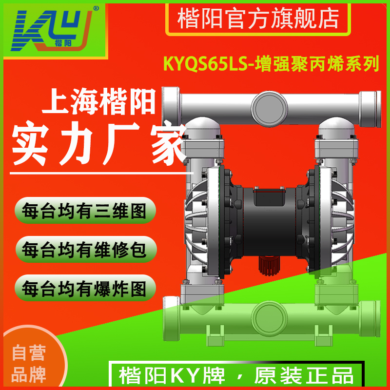 KYQS65LS增強(qiáng)聚丙烯氣動隔膜泵2