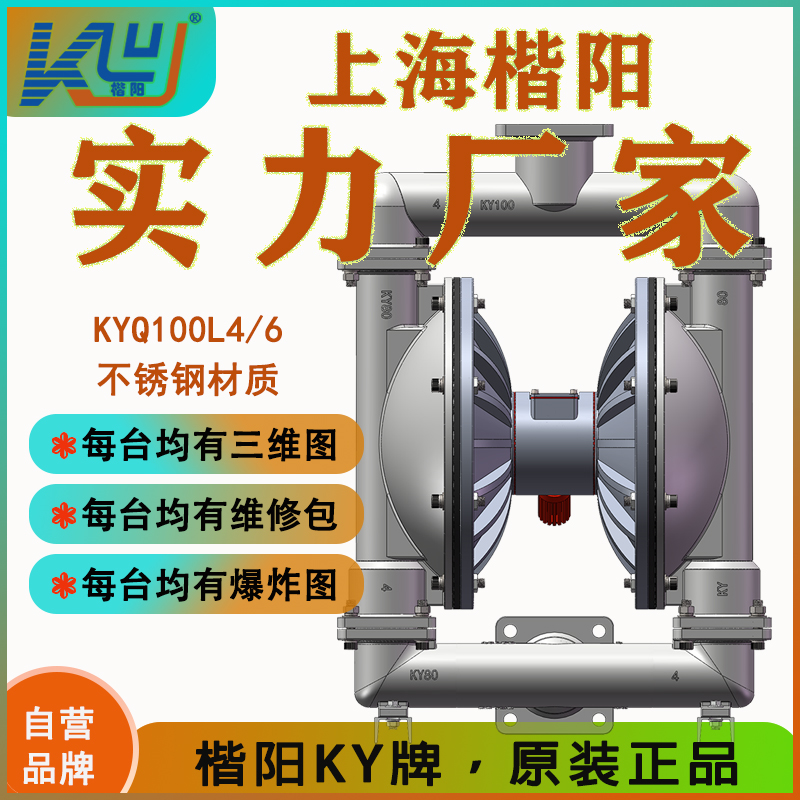 KYQ100L4不銹鋼氣動隔膜泵3