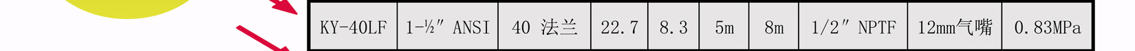 KY-40LF氟塑料氣動隔膜泵詳細參數(shù)